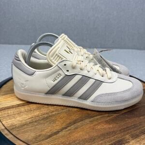Adidas Samba Lionel Messi Cream White Tan Brown Soccer Shoes JQ0266 Men's 7.5